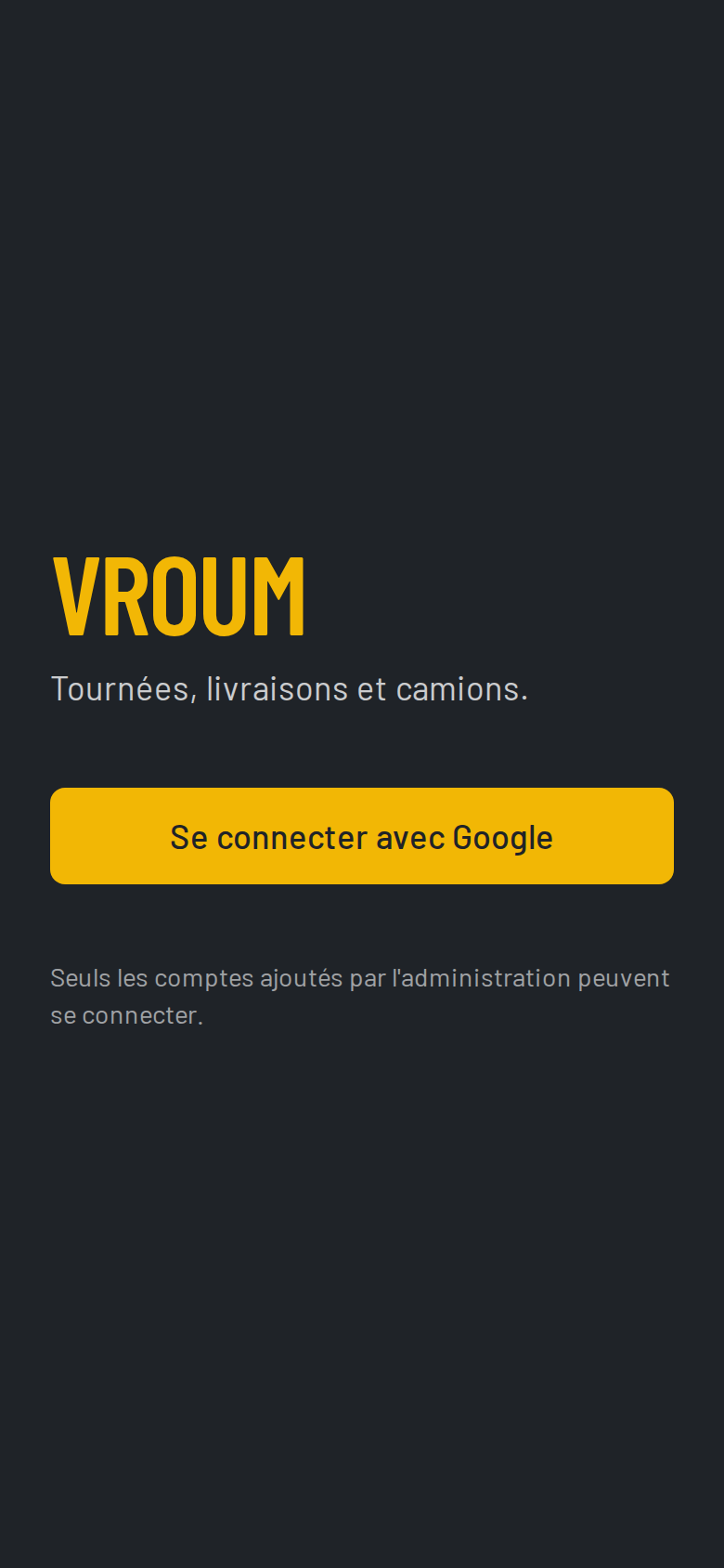 Page de connexion